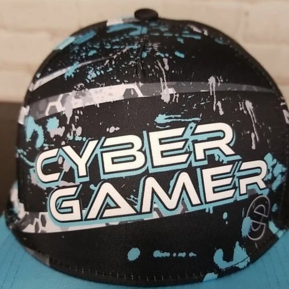 Other - Cyber Gamer Hat Cap Snap Back Blue Black ESX360 Youth Adjustable Flat Bill